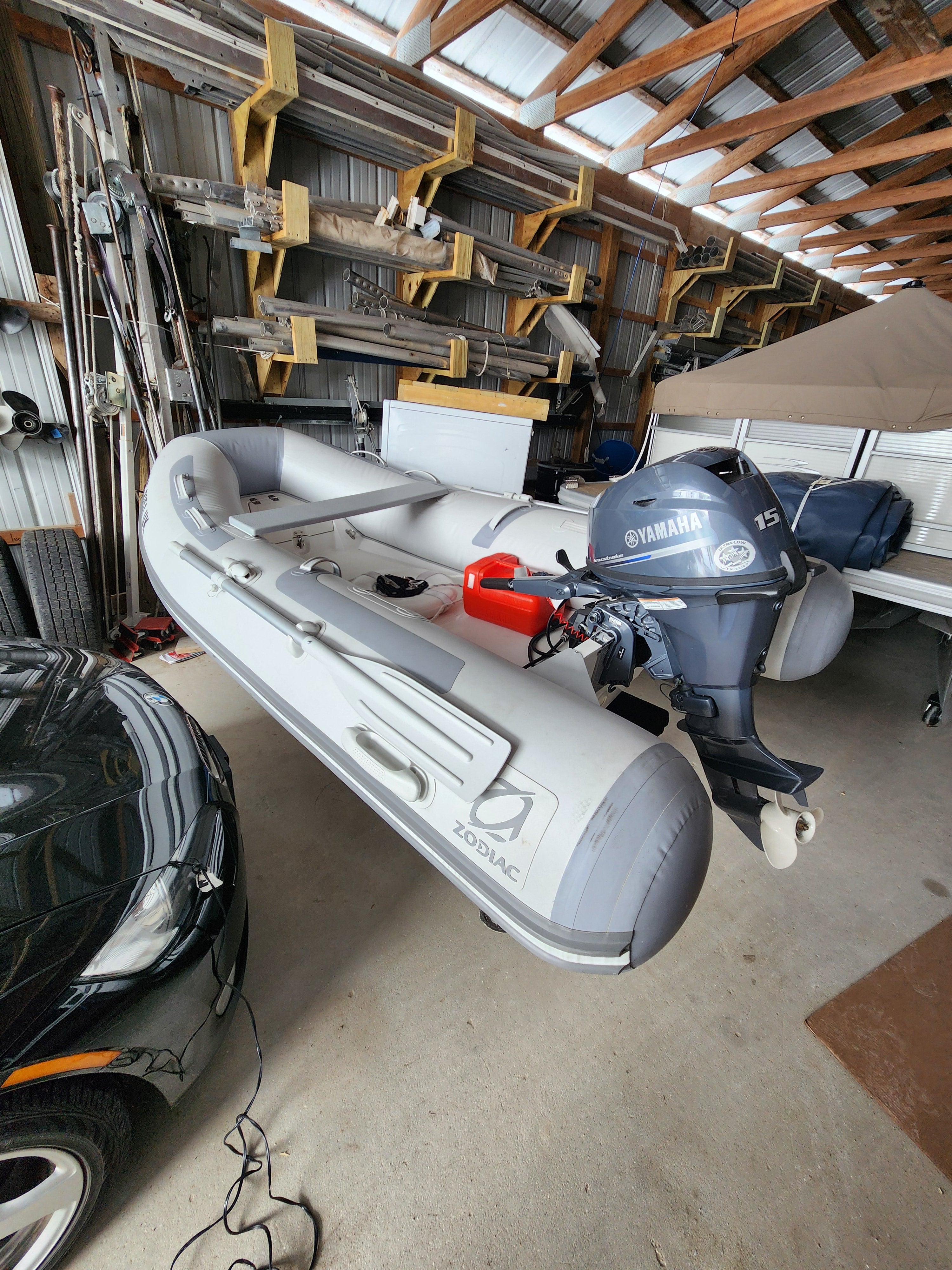 2019 Zodiac Dinghy Cadet 310 RIB with Yamaha 15hp tiller / kicker Outboard in Petoskey