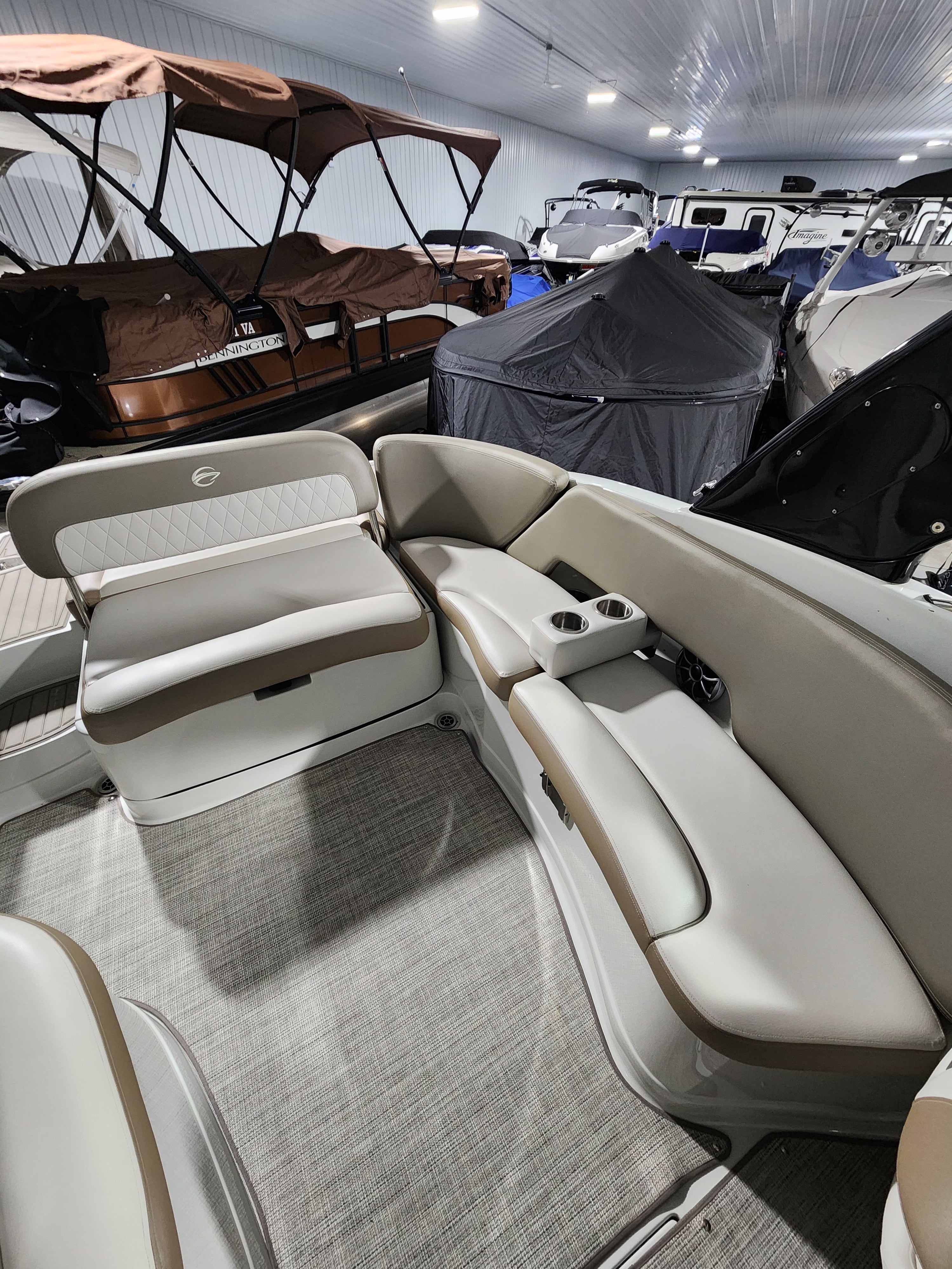 2022 Crownline Used Open Bow Boat For Sale Brutus, Mi 